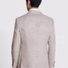 Beige Linen Slim Fit Suit Jacket - Lightweight, Tailored for a Sleek Silhouette