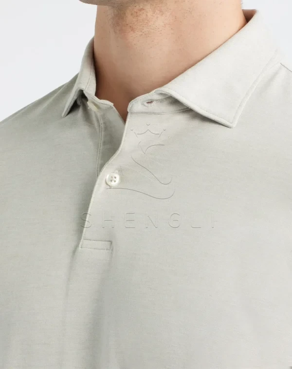 02a224c5-8322-4221-8969-d388e1d50521 Custom Otter Color Long Sleeve Polo Shirt | Premium Stretch Fabric | Corporate Casual Wear