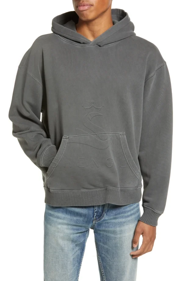 02c0415a-b120-4b98-a8a5-ad8e53c458b4 Grey Core Oversize Organic Cotton Brushed Terry Hoodie | Custom OEM Service Available