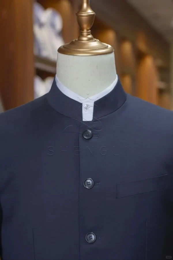 1040g2sg311lbb0ctna6g5p94otsaj7g2i3m37so!nd_dft_wlteh_jpg_3 Men's Tailored Chinese Collar Suit | Premium Pure Wool | Modern Zhongshan Style | Custom OEM Manufacturing