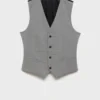Paris Slim Fit Vest | Custom Stretch Fabric Waistcoat | OEM Manufacturing Service