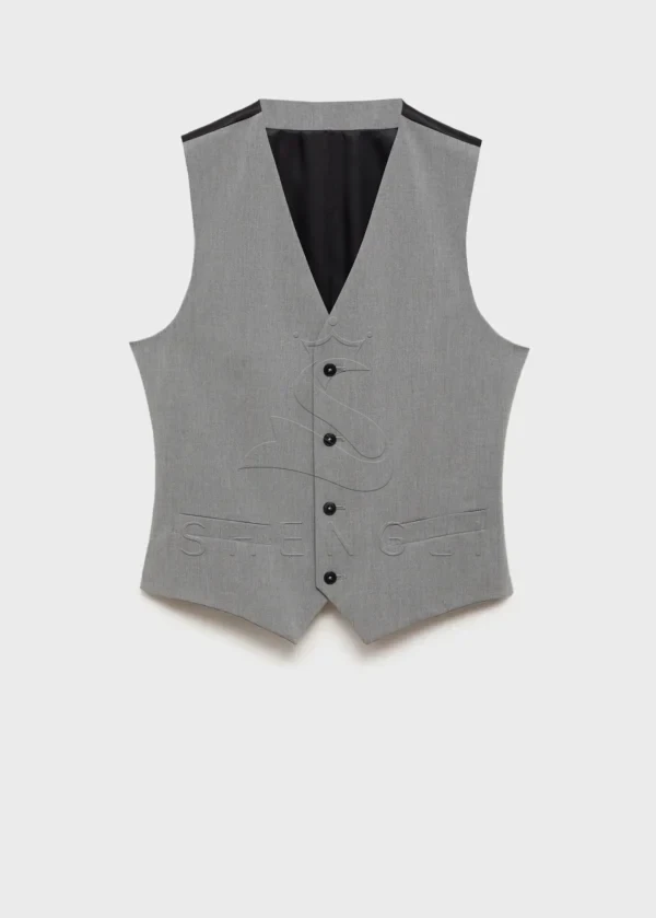 Paris Slim Fit Vest | Custom Stretch Fabric Waistcoat | OEM Manufacturing Service