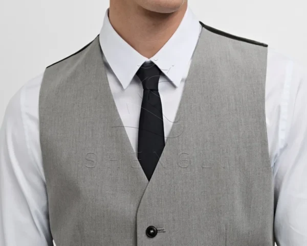 Paris Slim Fit Vest | Custom Stretch Fabric Waistcoat | OEM Manufacturing Service