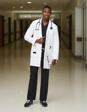 Professional Lab Coat with Liquid Repellent Technology | Multi-Functional Design | Custom OEM Manufacturing