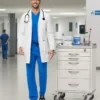 Harlem Slim Long Lab Coat | Technical Comfort Fabric | Custom OEM Manufacturing
