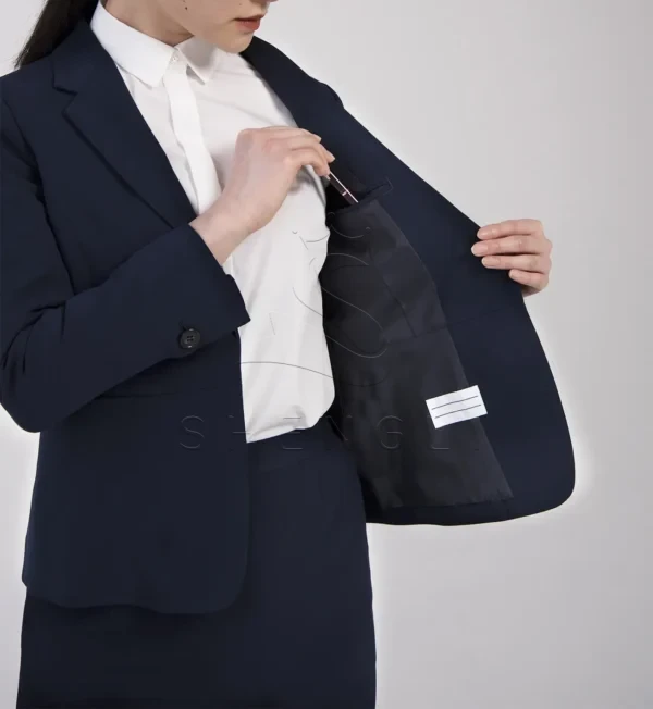 230404-15062_DD27581_DK28951_CH44430_detail_3 Women's Triacetate Formal Suit Jacket | Elegant Hotel & Restaurant Uniform | Custom OEM Service