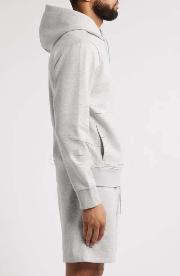 Grey Silk Light Vital Fleece Hoodie | Premium Custom Hoodies | OEM Manufacturing for Sportswear