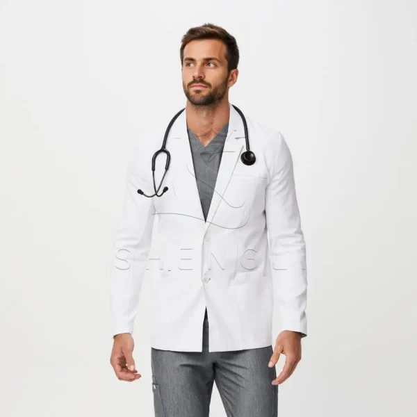 Harlem Slim Short Lab Coat | Premium Technical Fabric | Custom OEM Manufacturing