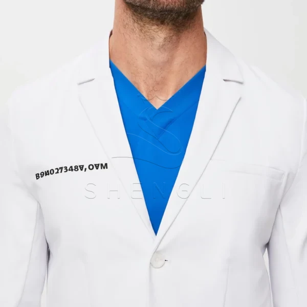 Harlem Slim Long Lab Coat | Technical Comfort Fabric | Custom OEM Manufacturing