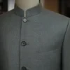 ComfyUI_00001_kpxhm_1759130892 Modern Chinese Mao Suit | Mandarin Collar Blazer & Trousers Set | Custom OEM Service Available