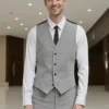 Paris Slim Fit Vest | Custom Stretch Fabric Waistcoat | OEM Manufacturing Service