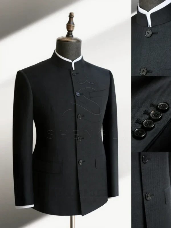 Modern Zhongshan Suit | Premium Chinese Style Formal Wear | Custom Tailored Mao Suit for Weddings & Ceremonies