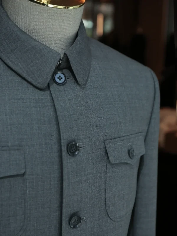 Mao Suit Zhongshan Jacket | Traditional Chinese Formal Wear for Men | Custom OEM Service for Bulk Orders