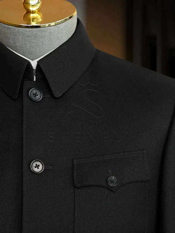 ComfyUI_00007_igpqm_1759125191 Traditional Mao Suit Zhongshan Jacket for Elderly Gentlemen | Custom Cultural Apparel | Bulk Order OEM Service