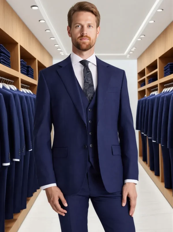 ComfyUI_00010_kxhxh_1758121085 Custom Tailored Navy Twill Suit Jacket for Men | OEM Blazer Manufacturing