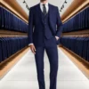 ComfyUI_00012_zxfxk_1758121202 Custom Tailored Navy Twill Suit Jacket for Men | OEM Blazer Manufacturing