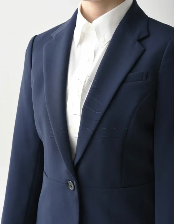 DD2758_04_bust Women's Triacetate Formal Suit Jacket | Elegant Hotel & Restaurant Uniform | Custom OEM Service