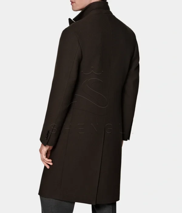 Custom Brown Wool Cashmere Overcoat | Italian Fabric | Luxury Outerwear for OEM & Bulk Orders