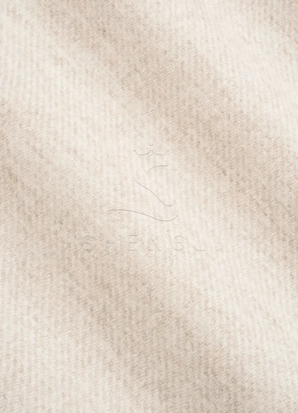 Custom Sand Wool Cashmere Overcoat | Premium Italian Fabric | OEM Manufacturing