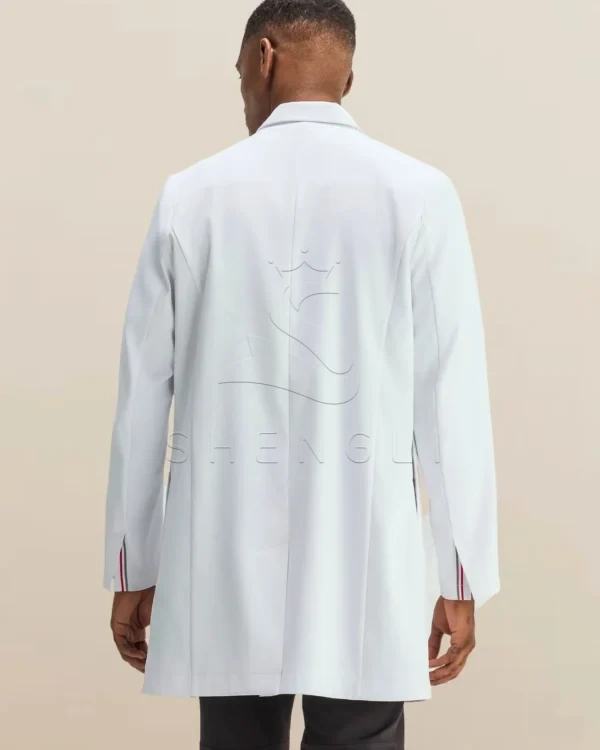 MEDICLO_Men_LabCoat_1371_8aaa1577-e006-4ae2-81c6-765a07fb8ec5__2 Eco-Friendly Lab Coat for Professionals | Recycled Polyester with Multiple Pockets | Custom OEM Manufacturing