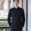 Name_flux_00001_dexap_1759129294 Traditional Mao Suit Zhongshan Jacket for Elderly Gentlemen | Custom Cultural Apparel | Bulk Order OEM Service