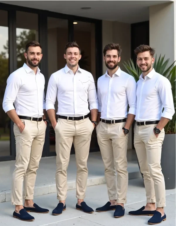 Premium Non-Iron White Dress Shirt | Trim Fit 100% Cotton | Custom OEM Service for Corporate