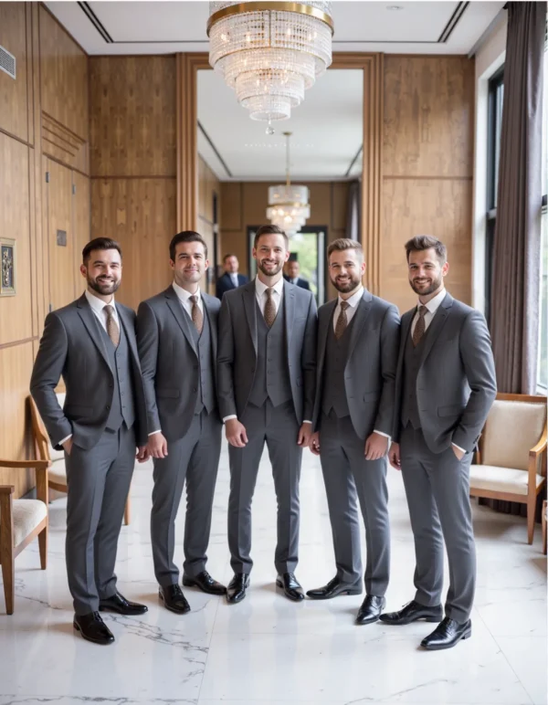 Name_flux_00001_plebo_1758378710 Custom Charcoal Panama Wool Blend Suit Jacket | Slim Fit Blazer for OEM Manufacturing