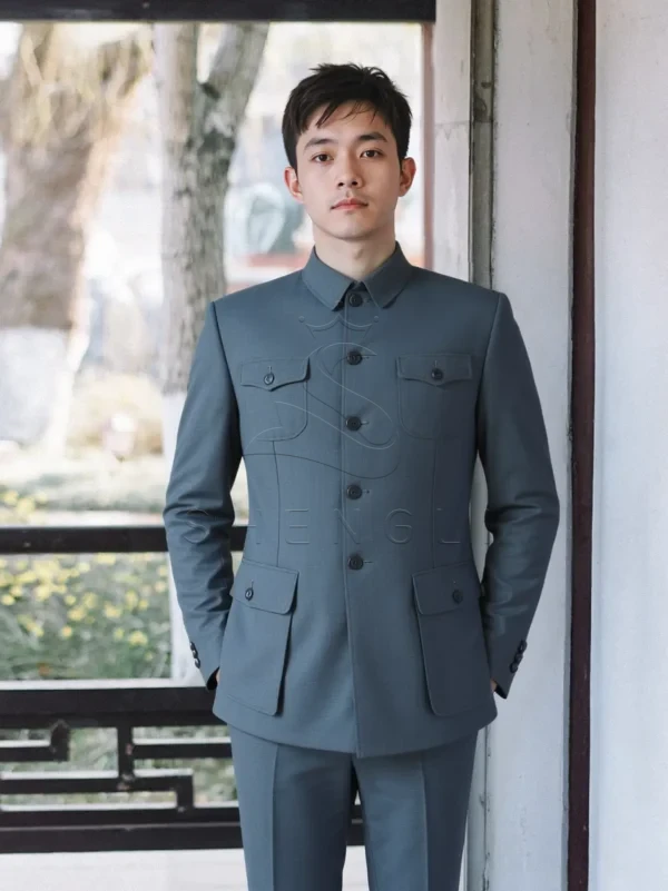Mao Suit Zhongshan Jacket | Traditional Chinese Formal Wear for Men | Custom OEM Service for Bulk Orders
