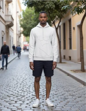 Custom Grey Fog Heather Fleece Hoodie | Premium Cotton Blend | OEM Manufacturing for Sportswear