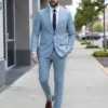 Light Blue Havana Suit | Italian Tropical Wool | Custom Tailored Business Suit