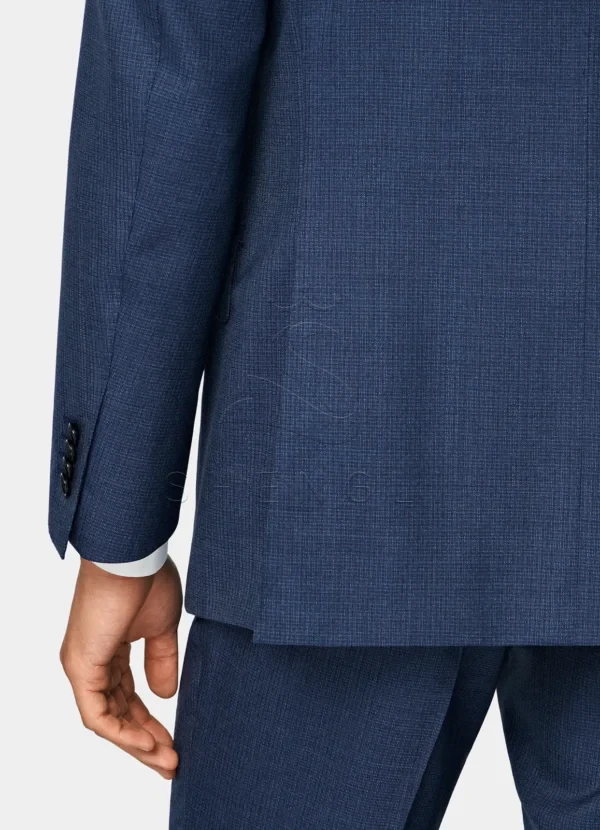 Navy Tailored Fit Milano Suit | Premium Italian Wool Business Suit | Custom OEM Manufacturing