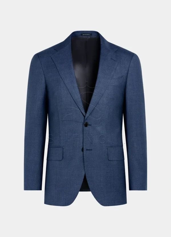 Navy Tailored Fit Milano Suit | Premium Italian Wool Business Suit | Custom OEM Manufacturing