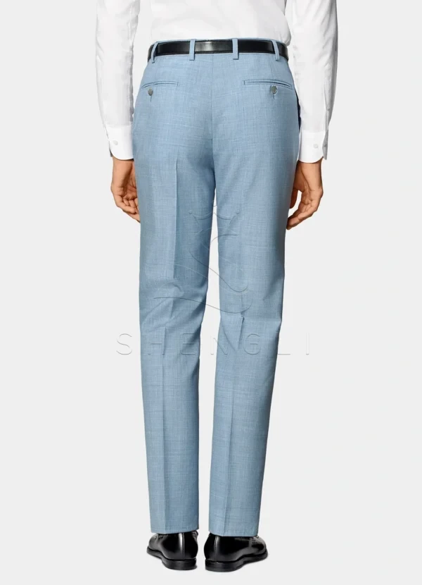 Light Blue Havana Suit | Italian Tropical Wool | Custom Tailored Business Suit