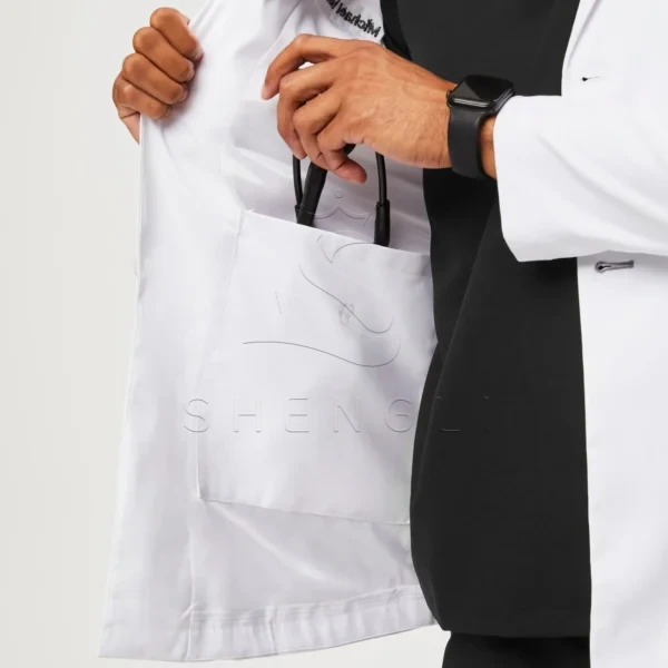 Harlem Short Lab Coat | Advanced Liquid Repellent & Anti-Static | Custom OEM Manufacturing