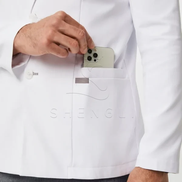 Harlem Slim Short Lab Coat | Premium Technical Fabric | Custom OEM Manufacturing