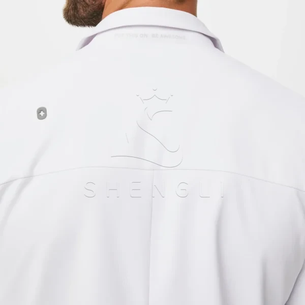 Harlem Slim Short Lab Coat | Premium Technical Fabric | Custom OEM Manufacturing
