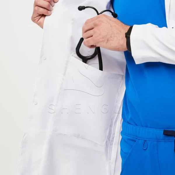 Harlem Slim Long Lab Coat | Technical Comfort Fabric | Custom OEM Manufacturing