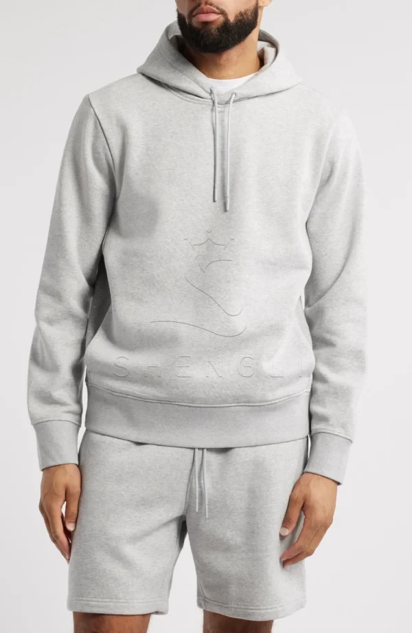 Grey Silk Light Vital Fleece Hoodie | Premium Custom Hoodies | OEM Manufacturing for Sportswear