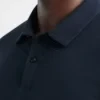 Dark Blue Long Sleeve Polo Shirt | Custom Corporate Polo | 100% Cotton Business Casual Wear