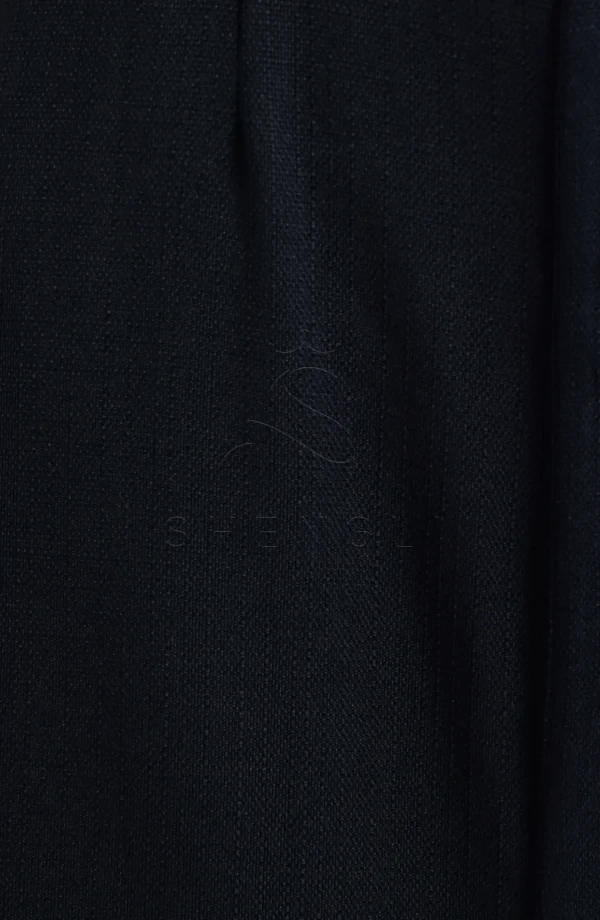 db1029a3-28a9-4206-8677-a84c64676e6b Custom Navy Belted Midi Shirtdress | Professional Women's Uniform Dress | OEM Manufacturing