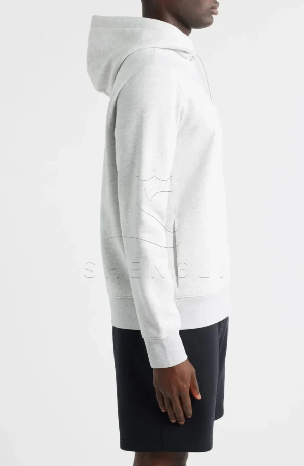 eec3c3d4-d5af-42ba-9ab3-3b2808d9e722 Custom Grey Fog Heather Fleece Hoodie | Premium Cotton Blend | OEM Manufacturing for Sportswear