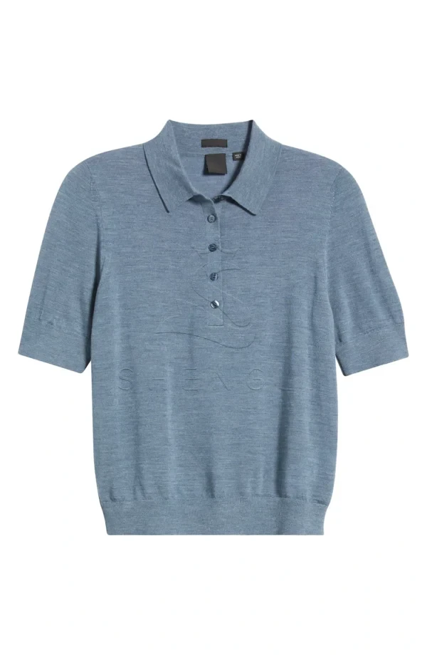 Luxury Virgin Wool Polo Knit for Women | Bespoke Embroidery Ready | Corporate Fashion