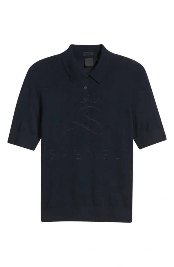 Premium Virgin Wool Polo Sweater for Women | Custom Knitwear for Corporate & Hospitality