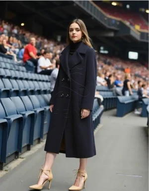 ComfyUI_00001_cszlp_1760692501 Premium Women's Double-Breasted Wool Coat in Deep Navy | Custom Oversized Outerwear Manufacturing