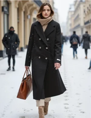 ComfyUI_00001_lrgbv_1760687554 Elegant Double-Breasted Women's Overcoat | Premium Wool Blend | Custom OEM Manufacturing