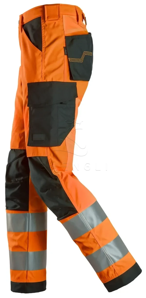 High-Visibility Class 2 Work Trousers | EN ISO 20471 Certified | CORDURA® Reinforced | Custom OEM Manufacturing