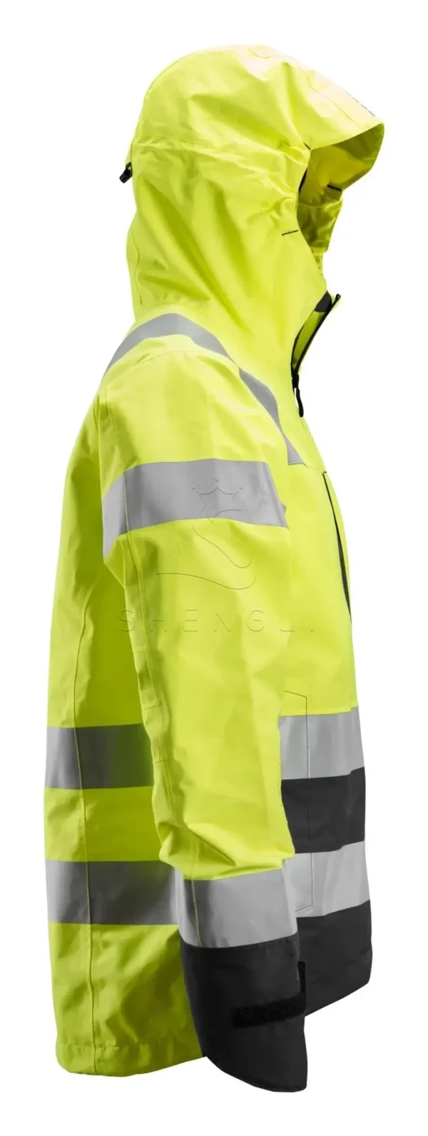 Class 3 High Visibility Waterproof Jacket | EN ISO 20471 & EN 343 Certified | Custom OEM Manufacturing-yellow\Black