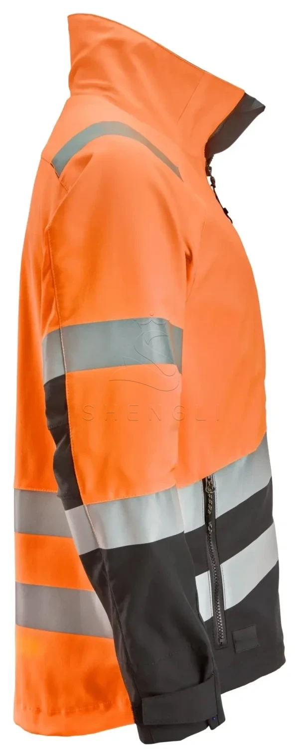 DM_20251008181524_001_cleanup (1) Class 2/3 High Visibility Safety Jacket | EN ISO 20471 Certified | Recycled Materials | Custom OEM-orange\Black
