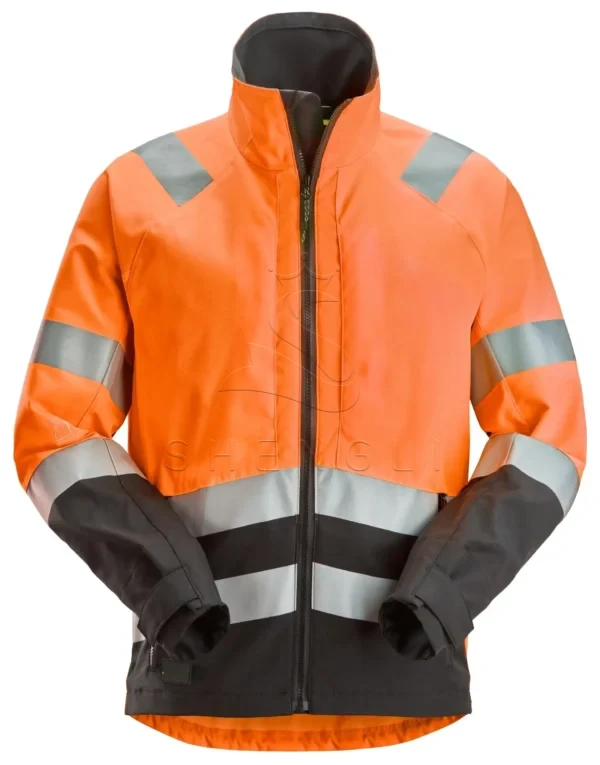 DM_20251008181524_002_cleanup Class 2/3 High Visibility Safety Jacket | EN ISO 20471 Certified | Recycled Materials | Custom OEM-orange\Black