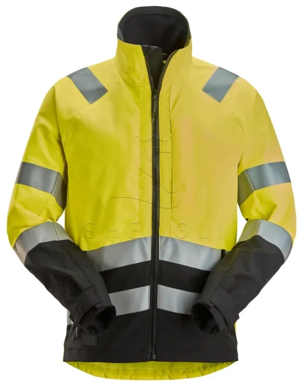 Professional Class 2/3 High-Visibility Safety Jacket | EN ISO 20471 Certified | Custom OEM Manufacturing-yellow\Black